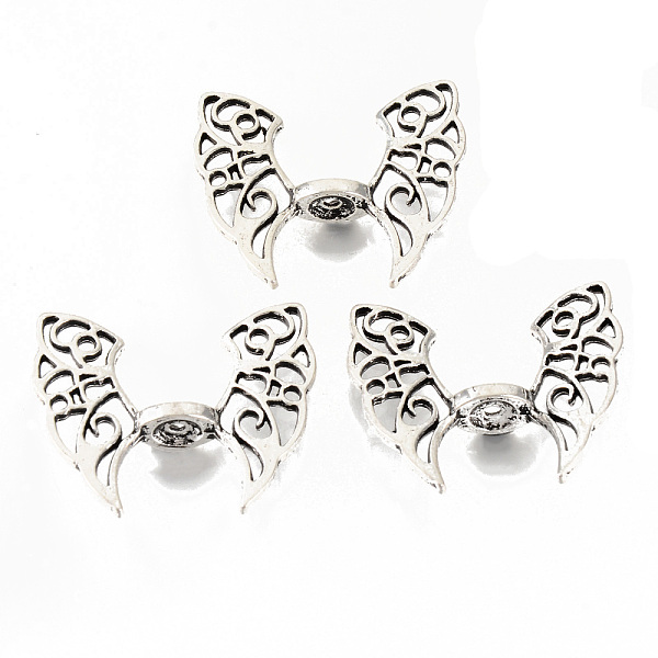 

PandaHall Tibetan Style Alloy Beads, Cadmium Free & Lead Free, Butterfly Wing Spacer Beads, Antique Silver, 36x43.5x9.5mm, Hole: 2mm Alloy...