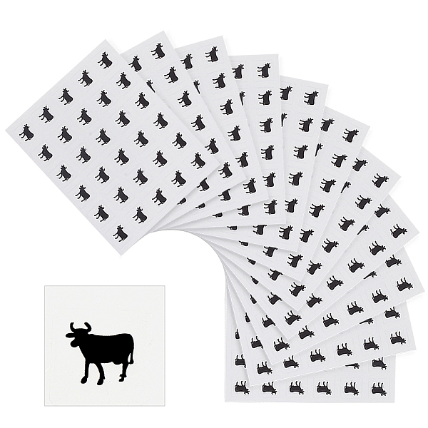 

PandaHall Paper Self Adhesive Cartoon Stickers, for Envelopes, Bubble Mailers and Bags Decor, Black, Cow Pattern, 6.6x8.1x0.02cm Paper...