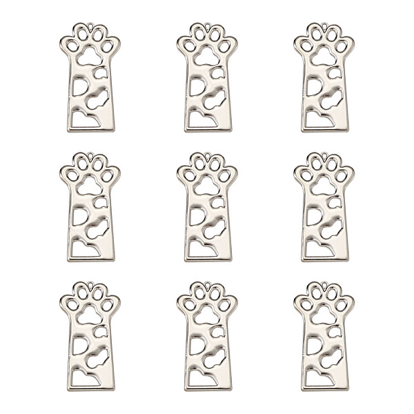 

PandaHall Open Back Bezel Pendants, for DIY UV Resin, Epoxy Resin Jewelry Making, The Cat Paw, Platinum, 45~45.5x24~25x2mm, Hole: 1.4mm...