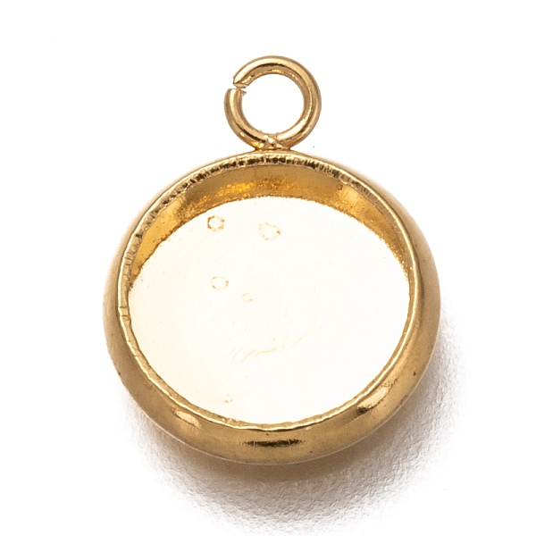 

PandaHall 304 Stainless Steel Pendant Cabochon Settings, Plain Edge Bezel Cups, Flat Round, Real 18K Gold Plated, Tray: 8mm, 13.8x10x1.8mm...