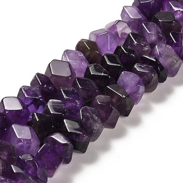 

PandaHall Natural Amethyst Beads Strands, Faceted, Nuggets, 10~11x8~10x7~8mm, Hole: 1mm, about 22~23pcs/strand, 7.09~7.48''(18~19cm)...