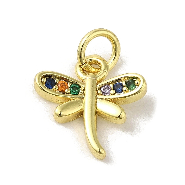 

PandaHall Brass Micro Pave Colorful Cubic Zirconia Charms, Real 18K Gold Plated, Dragonfly, 12x11.5x3mm, Hole: 3mm Brass+Cubic Zirconia...