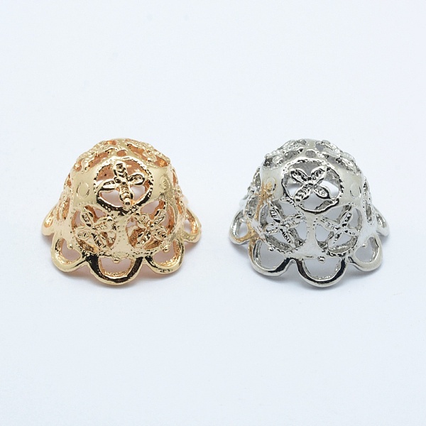 

PandaHall Alloy Bead Caps, Long-Lasting Plated, Mixed Color, 26x17mm, Hole: 1.5mm Alloy