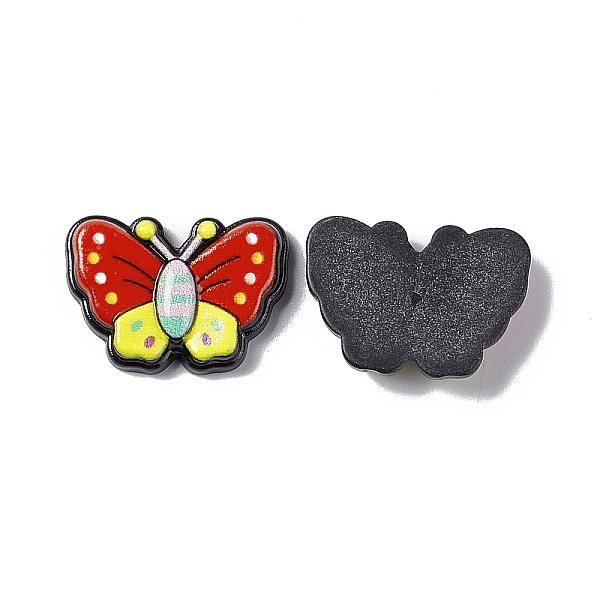 

PandaHall Opaque Resin Cabochons, Butterfly, Red, 17x24x4.5mm Resin Butterfly Red