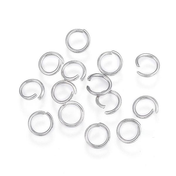 

PandaHall 304 Stainless Steel Jump Rings, Open Jump Rings, Stainless Steel Color, 18 Gauge, 7x1mm, Inner Diameter: 5mm 304 Stainless Steel