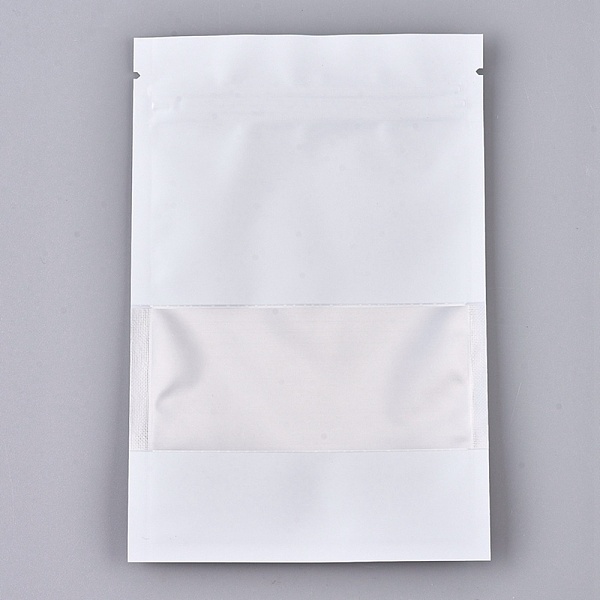 

PandaHall Plastic Zip Lock Bags, Resealable Aluminum Foil Pouch, Food Storage Bags, Rectangle, White, 15.1x10.1cm, Unilateral Thickness: 3.9...
