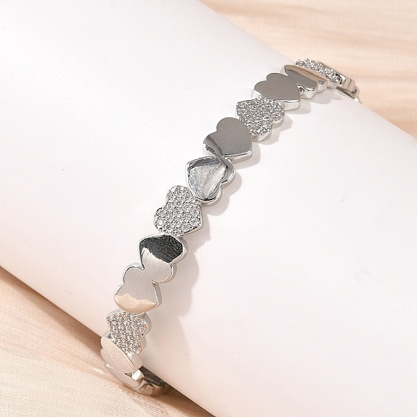 Micro en laiton pavent bracelets zircone cubique