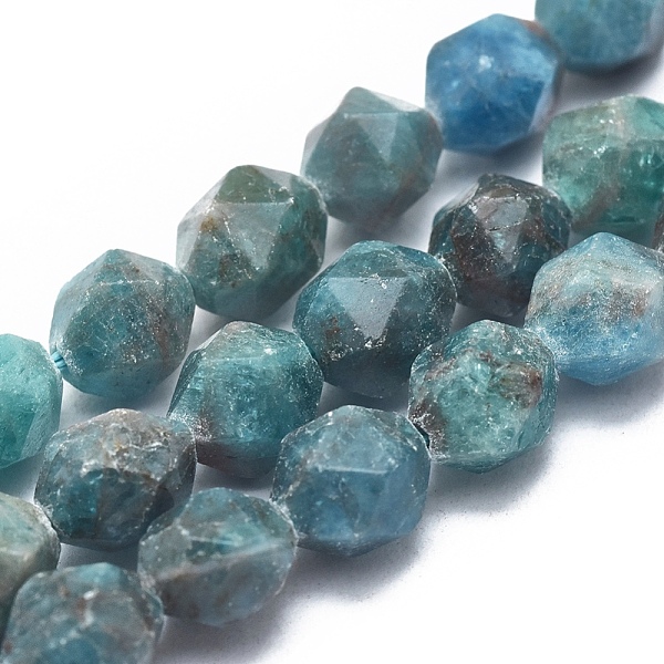 

PandaHall Natural Apatite Beads Strands, Faceted, Round, Star Cut Round Beads, 7~8mm, Hole: 1mm, about 48~54pcs/Strand, 14.5 inch~15.7 inch...