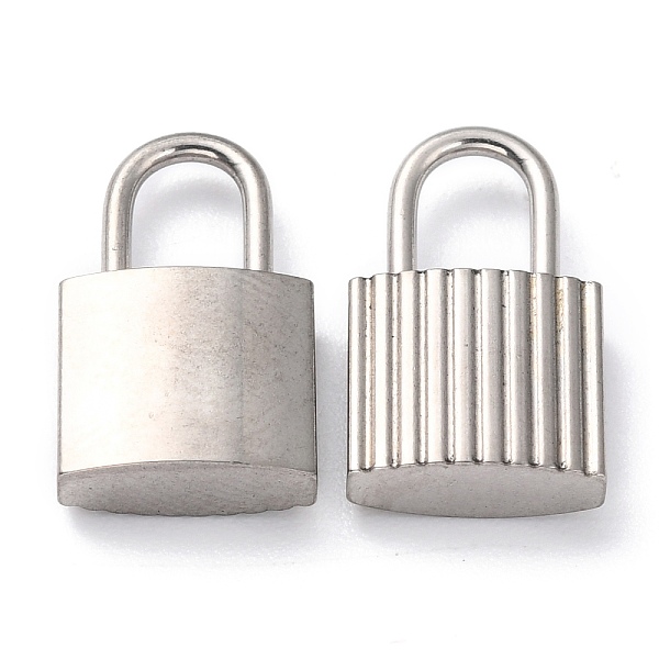 

PandaHall 304 Stainless Steel Charms, PadLock, Textured, Stainless Steel Color, 17x10x4mm, Hole: 4x6mm 304 Stainless Steel Lock