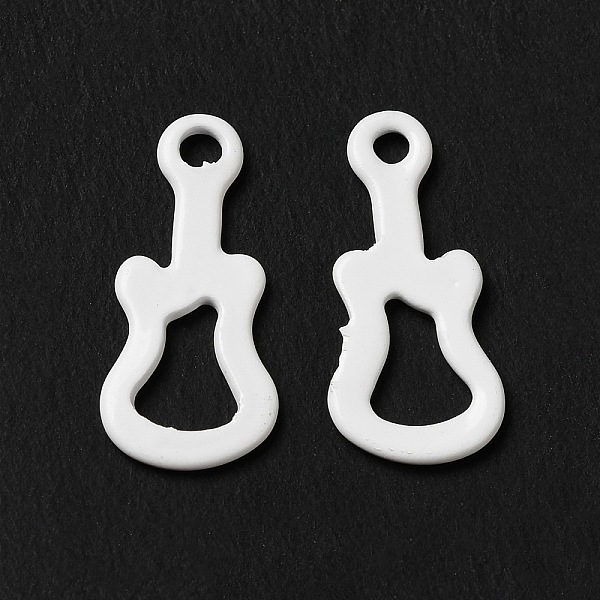 

PandaHall Spray Painted 201 Stainless Steel Charms, Guitar Charm, White, 14x6x0.5mm, Hole: 1.2mm 201 Stainless Steel Musical Instruments...