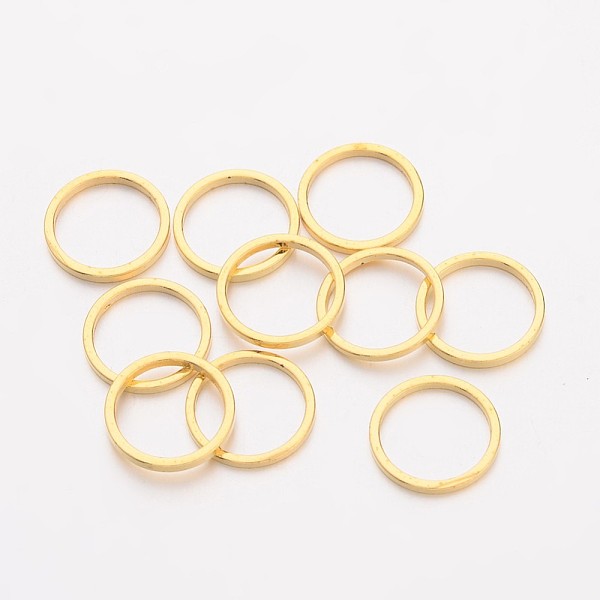 

PandaHall Brass Linking Rings, Golden, 10x1mm Brass Ring