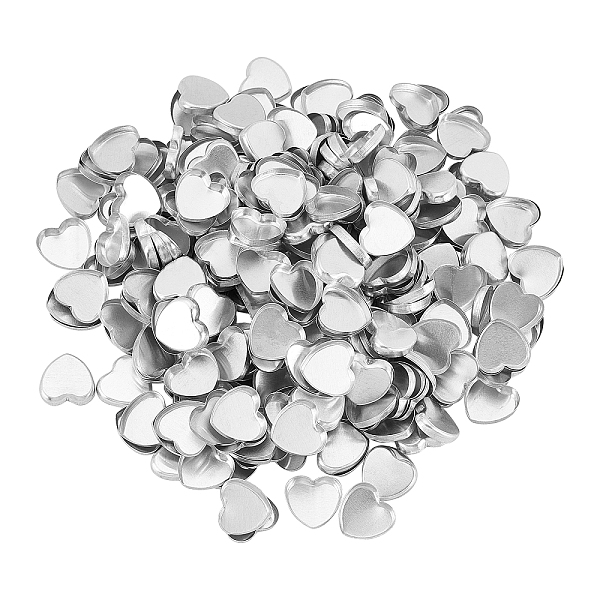 

PandaHall CHGCRAFT Aluminum Tray, Eyeshadow Compact Accessories, Heart, Silver, 19.5x19.5x4mm Aluminum Heart