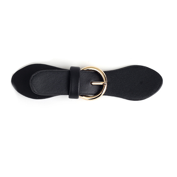 Black Pu Leather Bu… - image