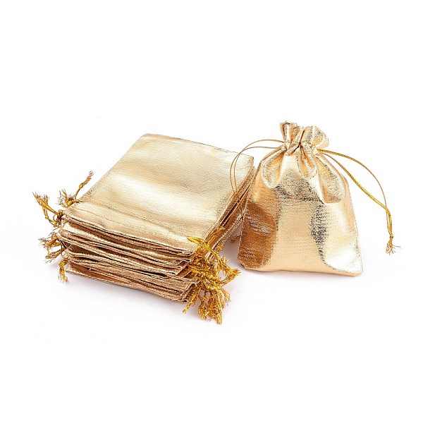 

PandaHall Organza Bags, Rectangle, Gold, 12x9cm Organza Rectangle Gold