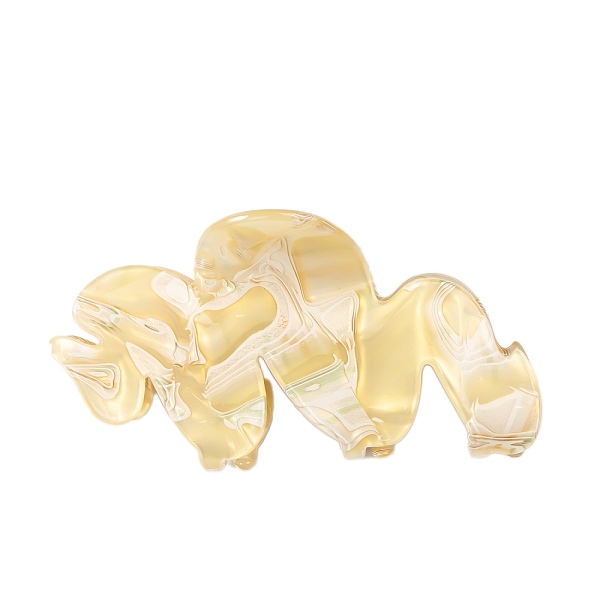 Wave PVC Claw Hair Clips