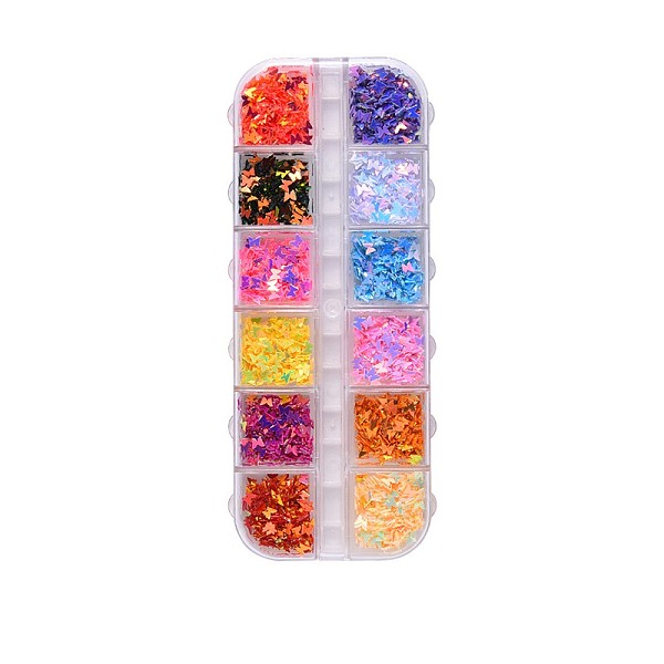 

PandaHall Shining Nail Art Glitter, Manicure Sequins, DIY Sparkly Paillette Tips Nail for Women, Butterfly, Mixed Color, 3x3.5x0.2mm..., Multicolor