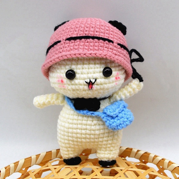 

PandaHall DIY Doll Crochet Kit, Including Plastic Craft Eye & Locking Stitch Makers, Fiber Yard, Cotton, Iron & Plastic Crochet Hooks...