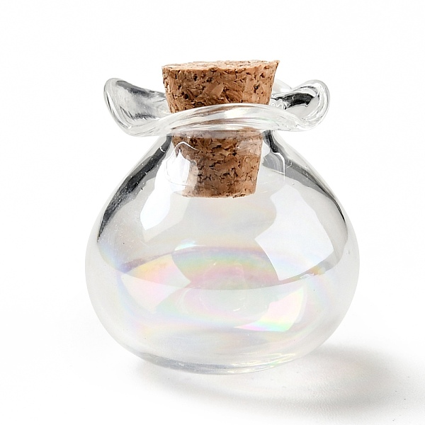 Glückstaschenform Glaskorken Flaschen Verzierung