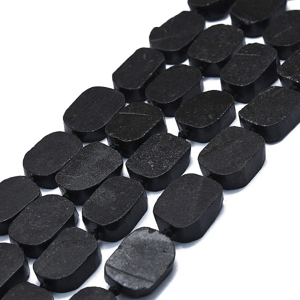 

PandaHall Natural Shungite Beads Strands, Rectangle, 15~17x10~13x5~7mm, Hole: 1mm, about 22pcs/strand, 15.94 inch(40.5cm) Shungite Rectangle