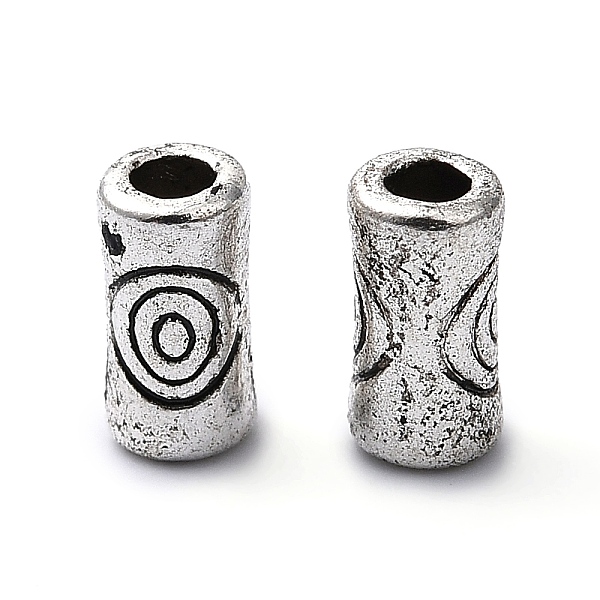 

PandaHall Tibetan Style Alloy Beads, Lead Free and Cadmium Free, Tube, Antique Silver Color, Size: about 3mm in diameter, 5mm long, hole...