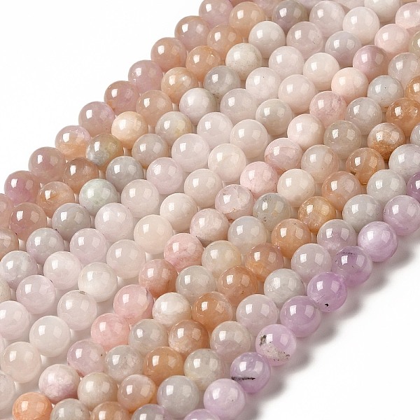 

PandaHall Natural Kunzite Beads Strands, Round, 9x8.5~9mm, Hole: 0.9mm, about 26pcs/strand, 15.75''(40cm) Kunzite Round