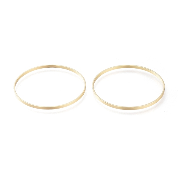 

PandaHall Brass Linking Rings, Long-Lasting Plated, Ring, Real 14K Gold Plated, 40x1.7mm, Inner Diameter: 39mm Brass Ring