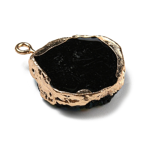 

PandaHall Opaque Resin Pendants, Textured Nuggets Charms with Golden Plated Iron Loops, Colorful, 27x21.5x6.5mm, Hole: 1.8mm Iron+Resin...