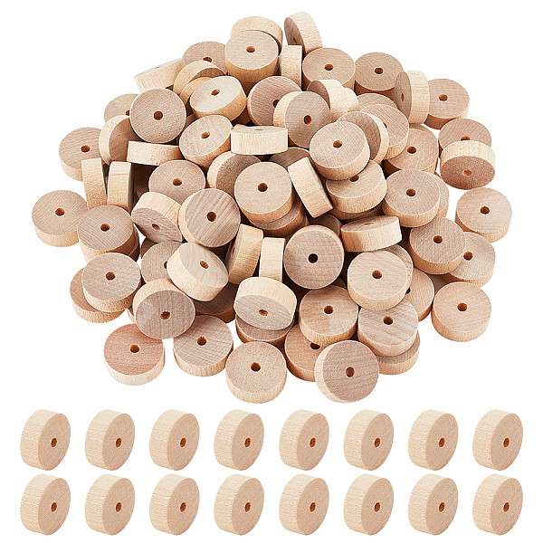 

PandaHall Birchwood Wheel, DIY Accessories, Flat Round, BurlyWood, 28x10mm, Hole: 5mm Wood Orange