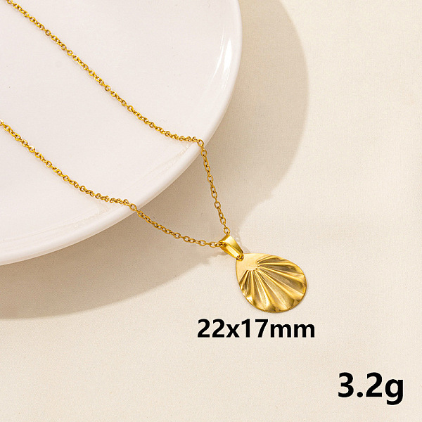 

PandaHall 304 Stainless Steel Teardrop Pendant Necklaces, Cable Chain Necklaces Stainless Steel Teardrop