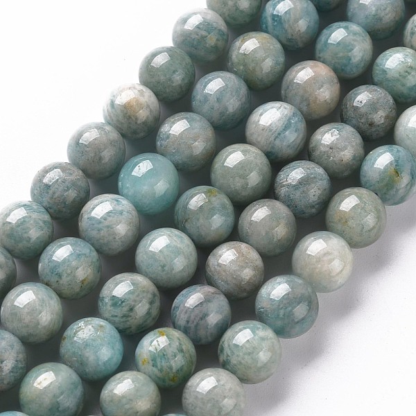 

PandaHall Natural Amazonite Beads Strands, Round, 8~9mm, Hole: 1mm, about 45~48pcs/strand, 15.7 inch Amazonite Round
