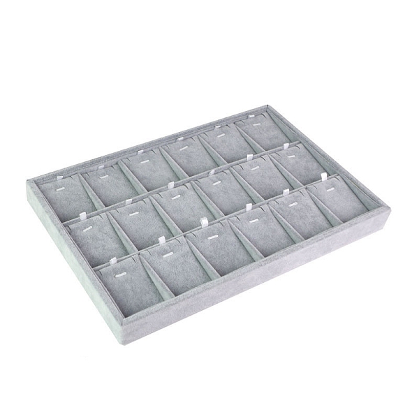 18-slot Velvet Pendant Organizer Holder