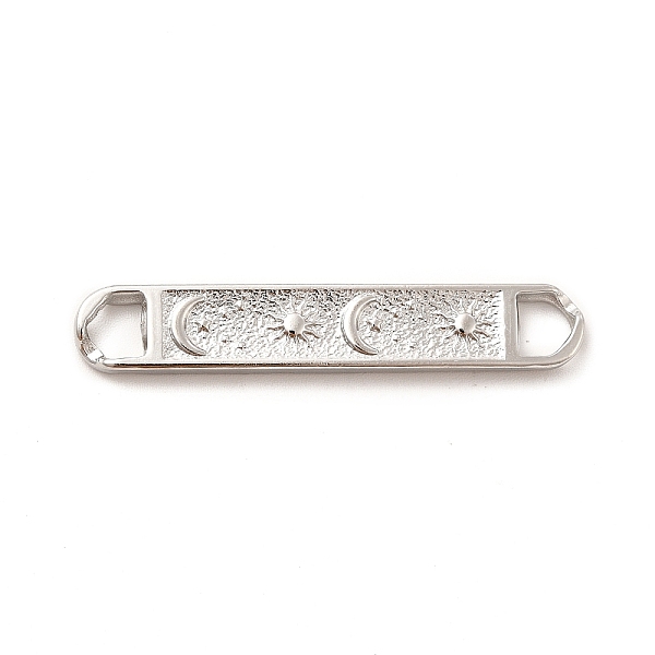 

PandaHall 304 Stainless Steel Connector Charms, Rectangle Links with Moon & Star, Stainless Steel Color, 7x42x3mm, Hole: 4x5mm 304 Stainless...