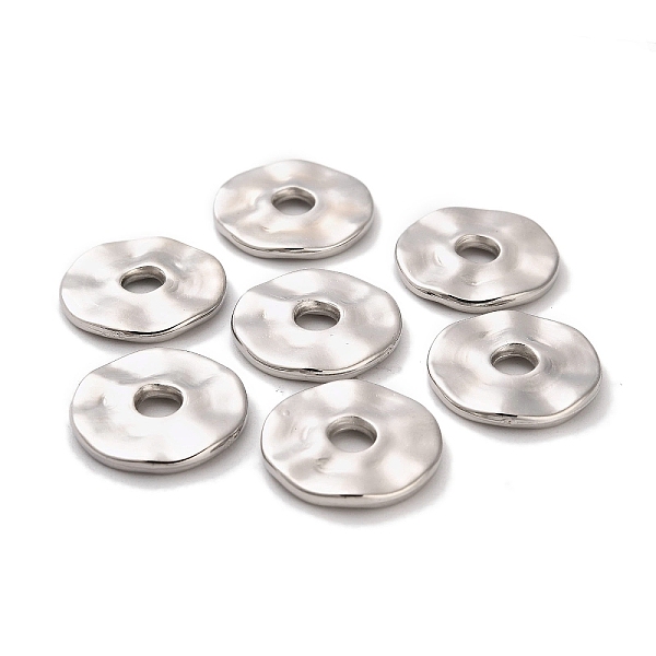 

PandaHall CCB Plastic Beads, Flat Round, Platinum, 16.5x2.1mm, Hole: 3.7mm Plastic Flat Round