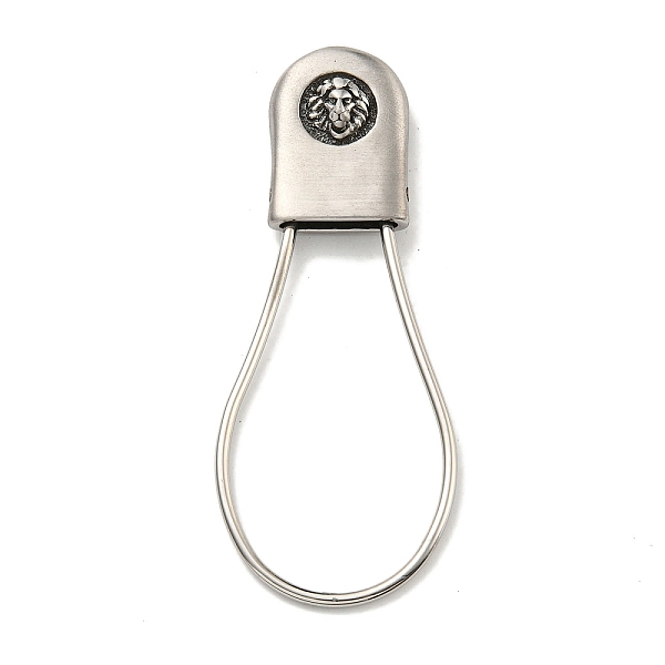 Tibetan Style 316 Surgical Stainless Steel Fittings with 304 Stainless Steel Key Ring