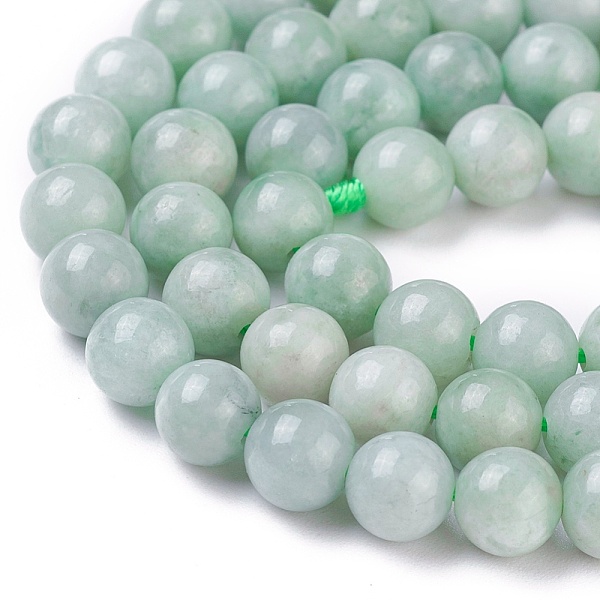

PandaHall Natural Jadeite Beads Strands, Round, 6mm, Hole: 1mm, about 65pcs/strand, 15.87 inch(40.3cm) Jadeite Round
