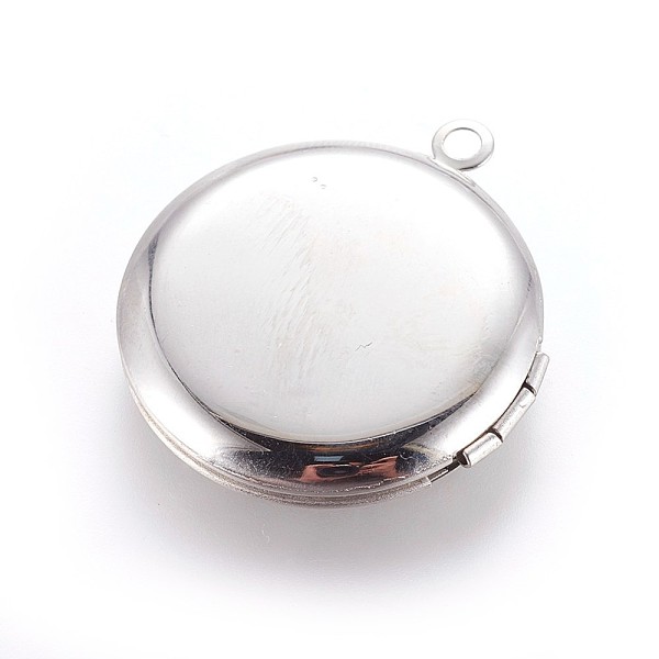 

PandaHall 304 Stainless Steel Locket Pendants, Flat Round with Flower, Stainless Steel Color, 31x27.5x5.5mm, Hole: 2mm 304 Stainless Steel...
