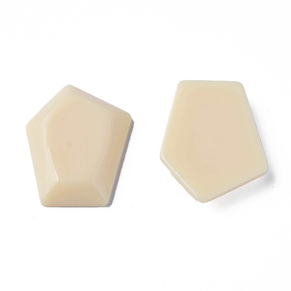 

PandaHall Opaque Acrylic Cabochons, Pentagon, PeachPuff, 23.5x18x4mm, about 450pcs/500g Acrylic Others Brown