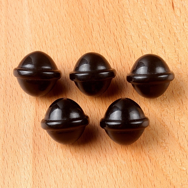 

PandaHall Natural Obsidian Carved Healing Universe Stone, Reiki Energy Stone Display Decorations, for Home Feng Shui Ornament, 20mm Obsidian...