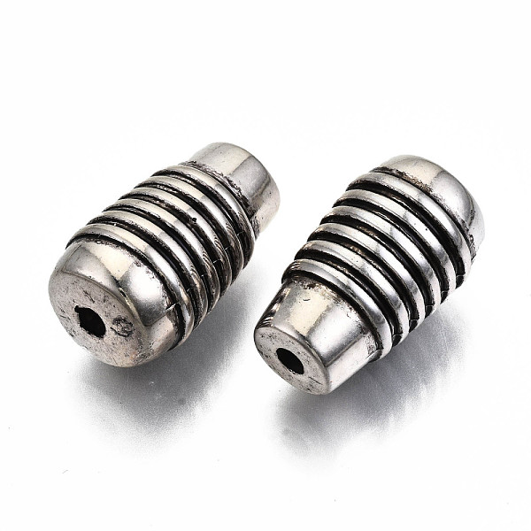 

PandaHall CCB Plastic Beads, Column, Antique Silver, 25.5x15.5mm, Hole: 3mm, about 145pcs/500g Plastic Column