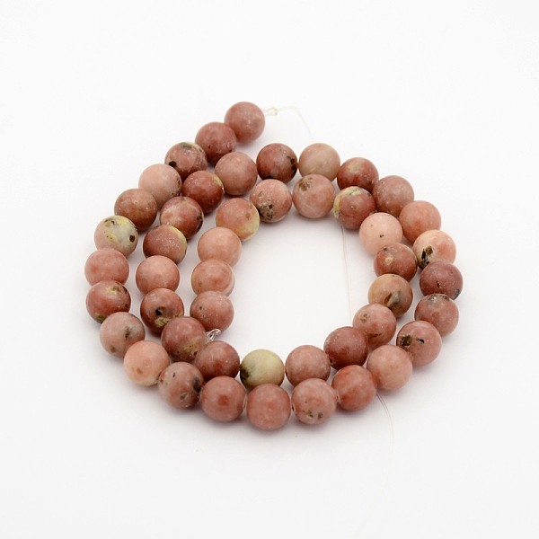 Natural Jasper Gemstone Round Bead Strand