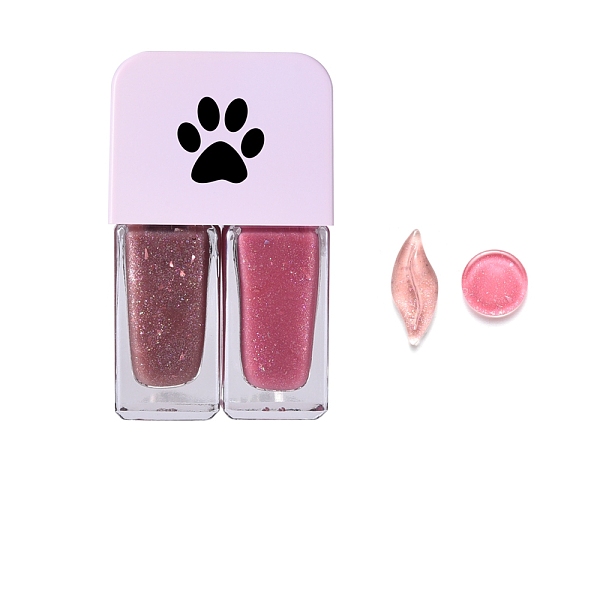 

PandaHall 12ml Two Tone Nail Polish, for Nail Art Design, Quick-drying, Nail Art Accessories, Pale Violet Red, 60x36x18mm Carved Nail Gel
