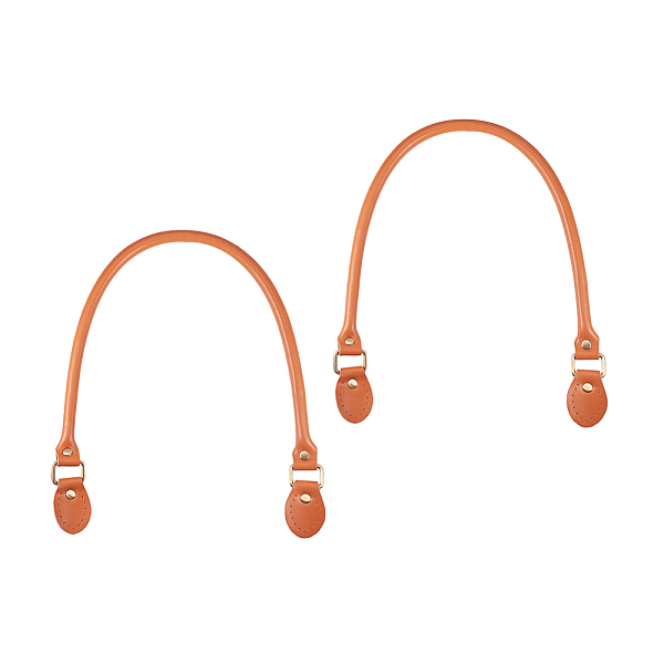 PandaHall Leather Bag Handles, with Alloy Clasps, for Bag Straps Replacement Accessories, Antique Golden, Chocolate, 615x14x10mm Leather...