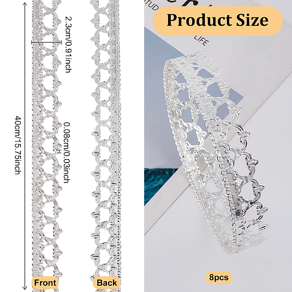 

PandaHall Galvanized Iron Bezel Wire, Hollow Iron Trim, DIY Bezel Setting for Cabochon, Gunmetal, 400x23x0.8mm Iron