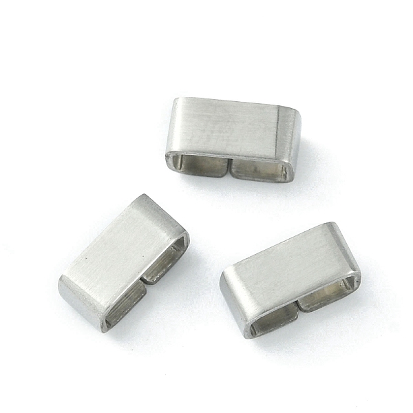 

PandaHall Drawing 201 Stainless Steel Slide Charms/Slider Beads, For Leather Cord Bracelets Making, Rectangle, Stainless Steel Color...