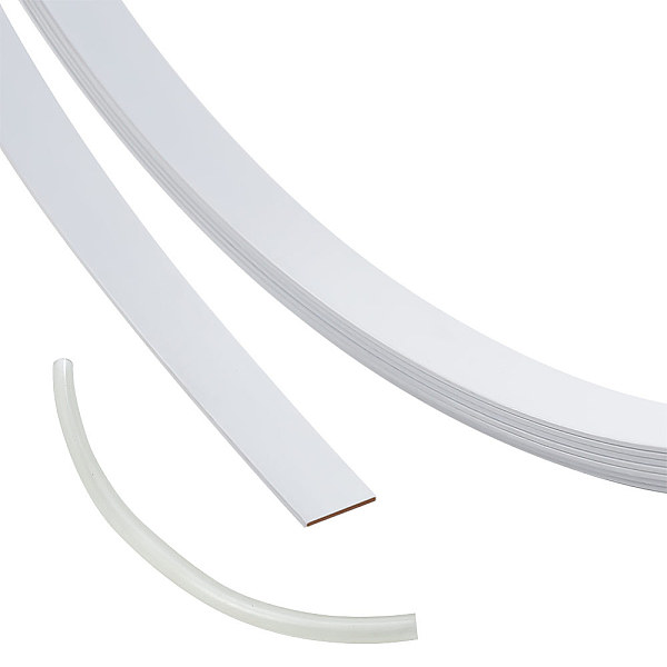 

PandaHall Iron Boning, with PVC Tube, Wedding Clothes Accessories, for Crinoline Making, White, Tube: 100x10mm, Boning: 10x0.5mm, 5m Iron...