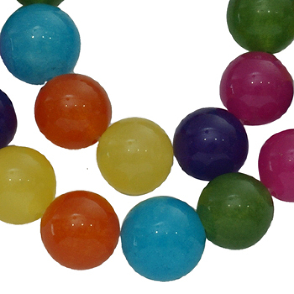 Dyed Natural Jade Beads Strands