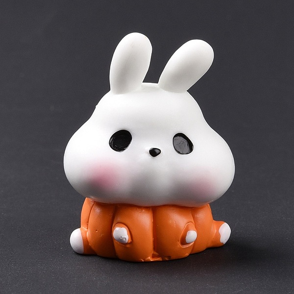 

PandaHall Autumn Theme Resin Display Decoration, for Home Decoration, Photographic Prop, Dollhouse Accessories, Rabbit with Pumpkin, White...
