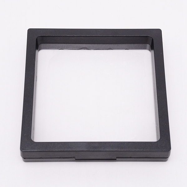 

PandaHall Picture Display Stands, with TPU Film, Square, Black, 10.9x10.9x2cm Plastic Black