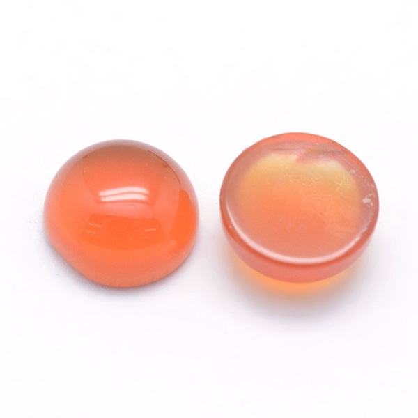 

PandaHall Natural Carnelian Cabochons, Half Round, 6x3~3.5mm Carnelian Half Round