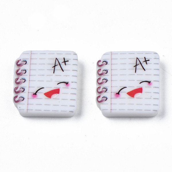 

PandaHall Opaque Resin Cabochons, Book, WhiteSmoke, 16.5x15.5x4mm Resin White